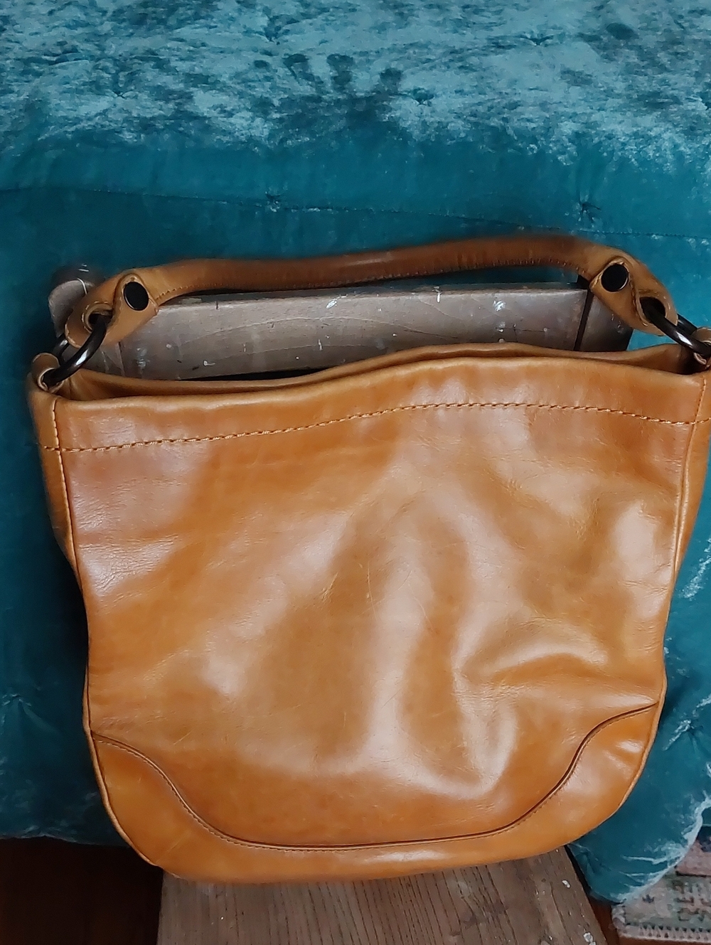Frye Melissa Hobo Leather Bag - Picture 4 of 8
